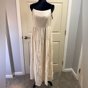 A New Day Elegant Cream Maxi Dress
